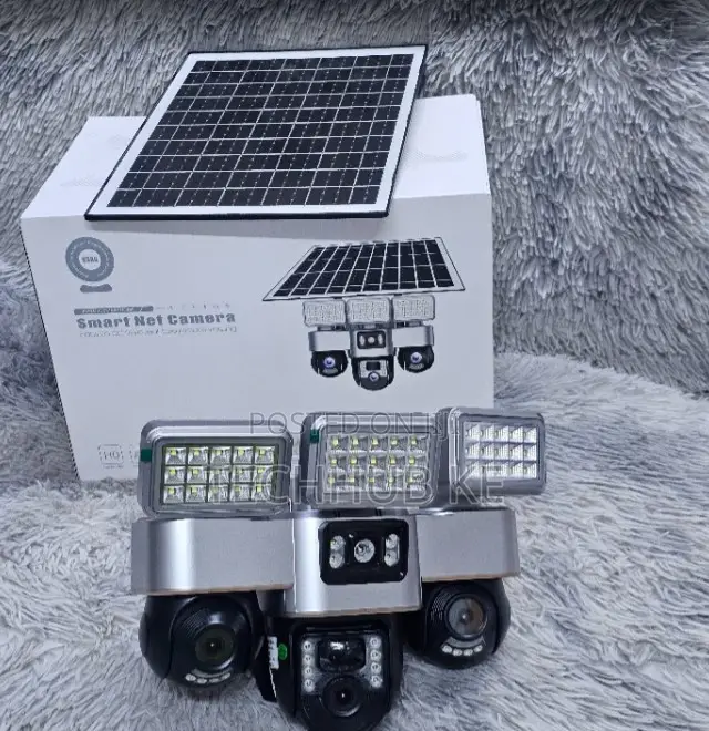 Solar Wireless 4g 3lens CCTV Camera PTZ VTS30A-4g With Stree-Light