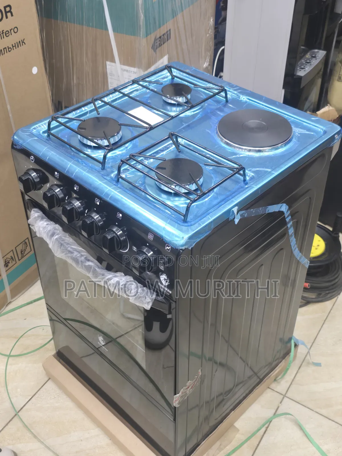 Euroken Standing Cooker 3 Gas +1 Electric Plate