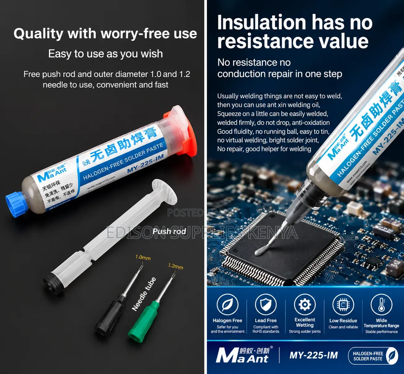 MaAnt Halogen-Free Soldering Paste Flux 10CC,V