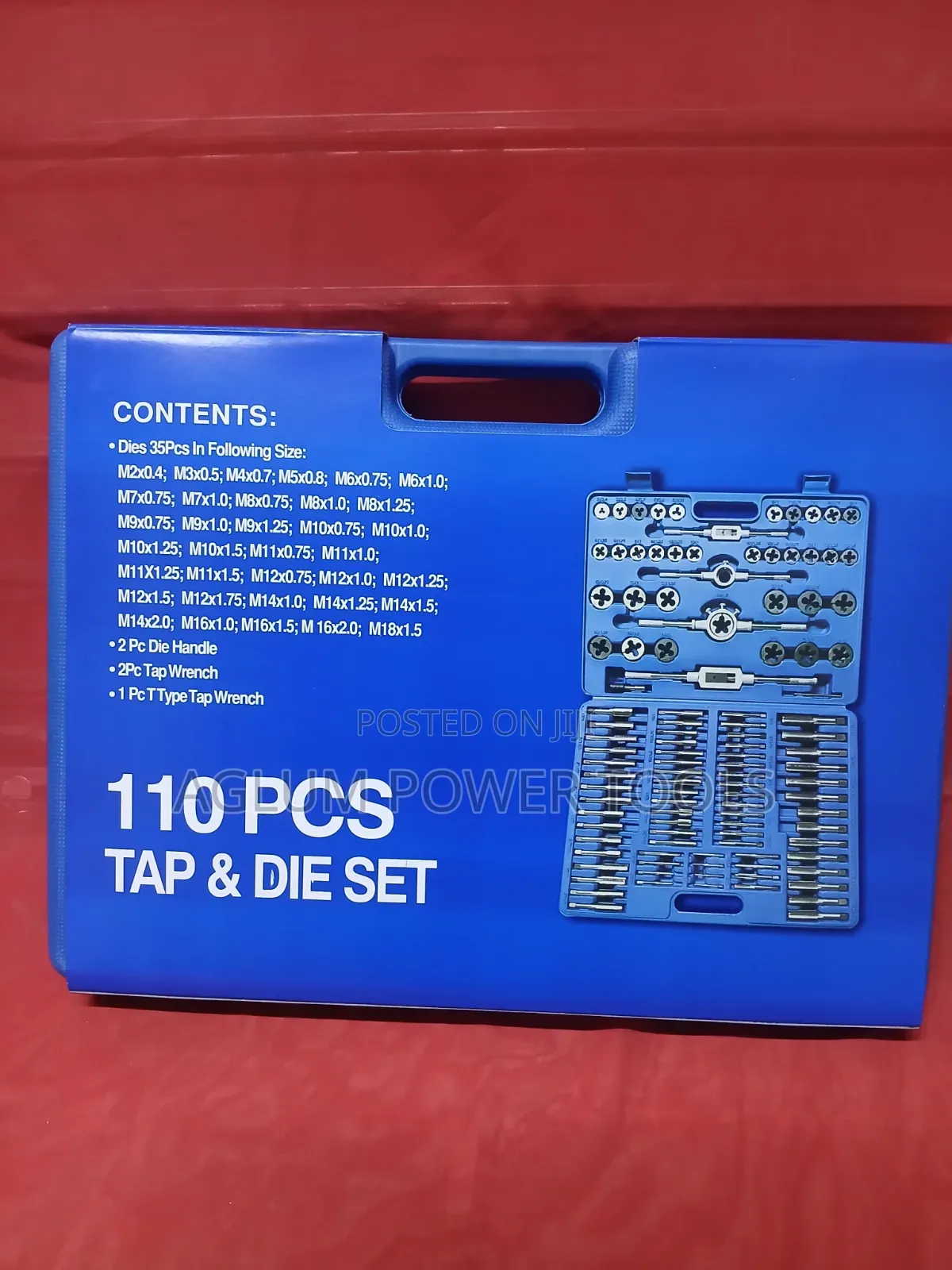 Tap & Die Set Pieces 110 Pieces