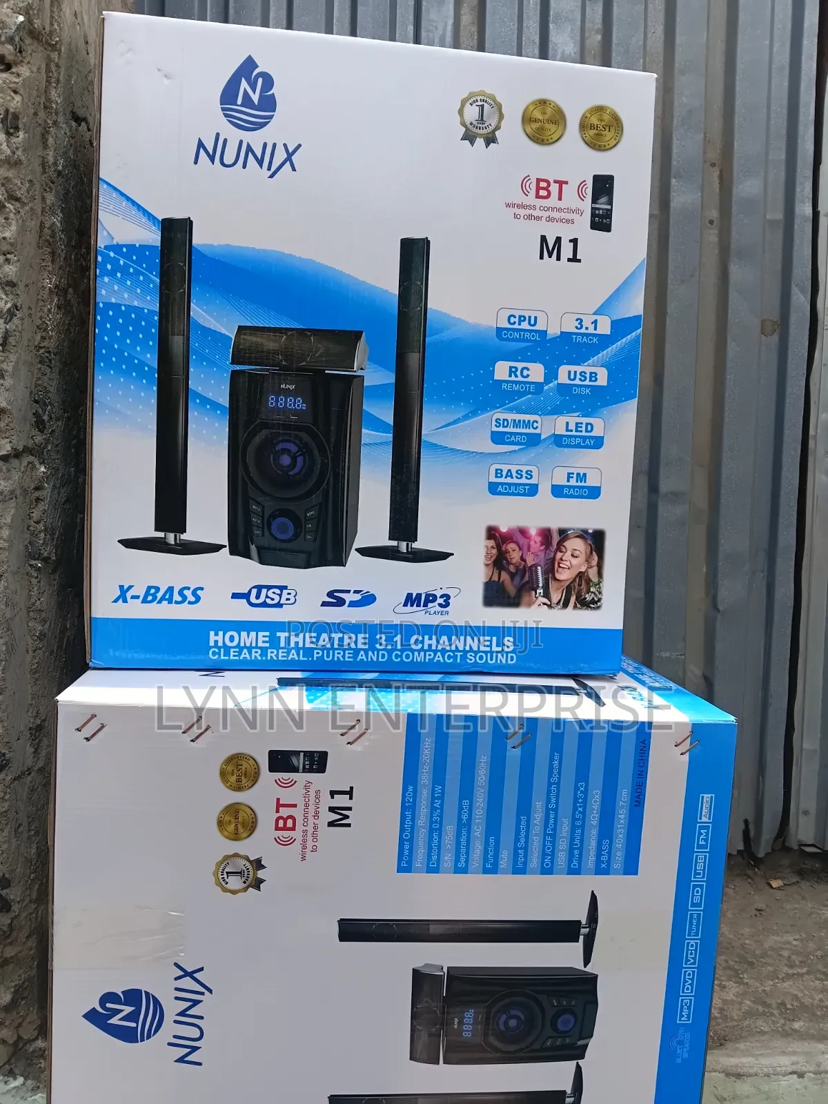 Nunix 3.1CH Home Theater Speaker System Model NU_M1
