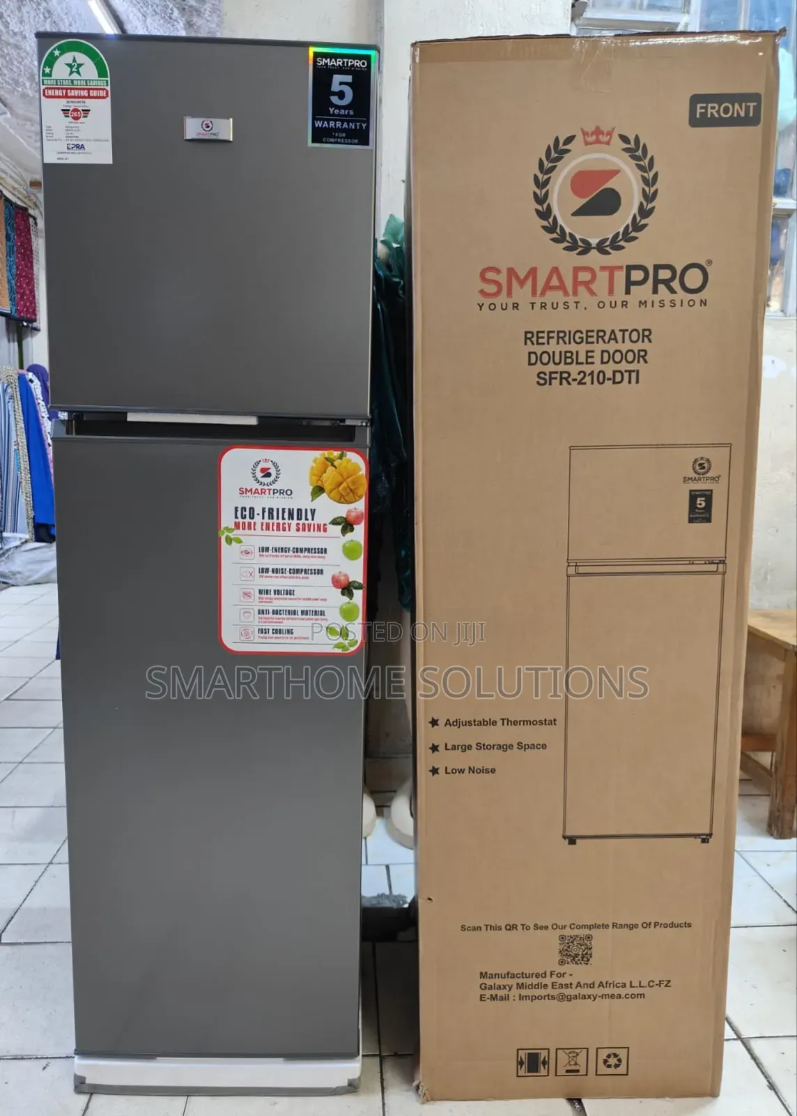 Smartpro Fridge SFR-210DTI [168LITRES]
