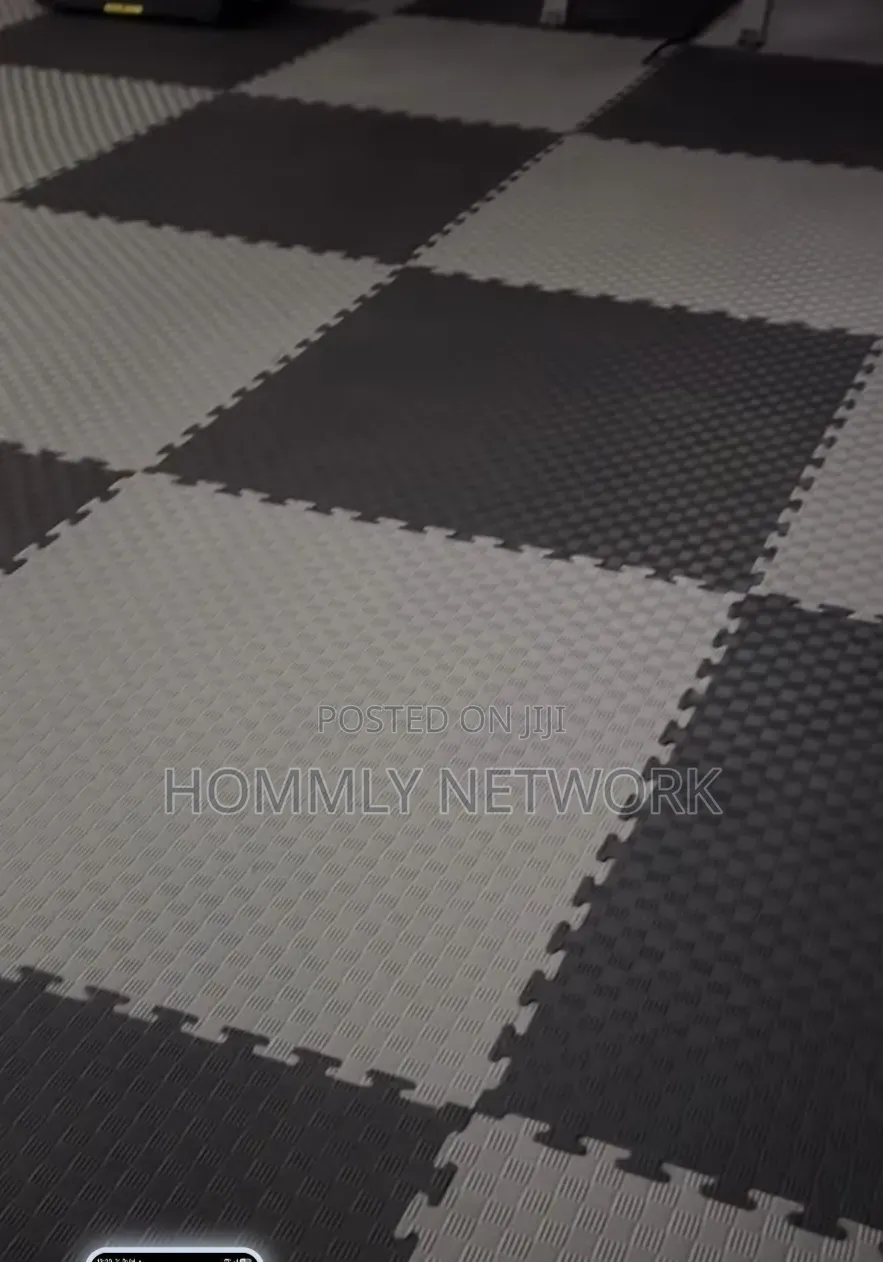 20mm Tatami Floor Mats Grey/Black