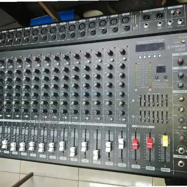 3 Max Max 16CH Mixer With Amplifier DSP Effects, MP3 Player, USB, BT