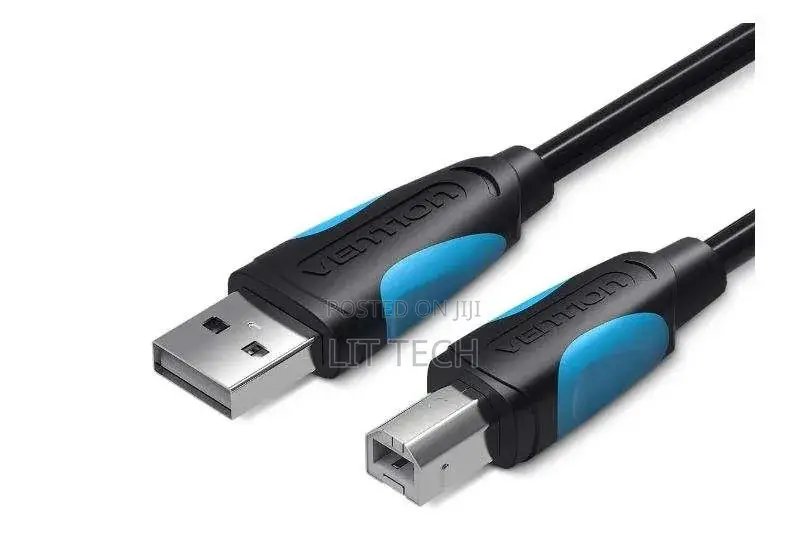 Vention USB2.0 a Male to B Male Printer Cable 1.5M Black (VAS-A16-B150