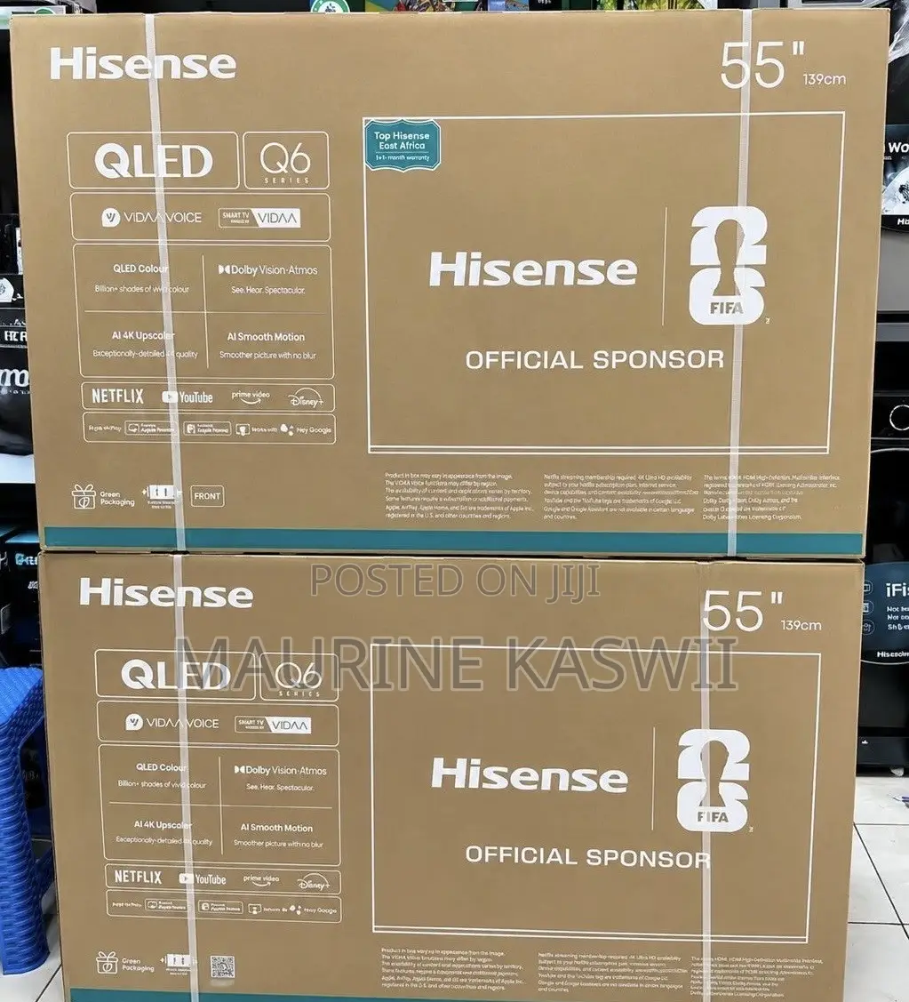 Hisense 55”qled Series 6 Smart Vida TV