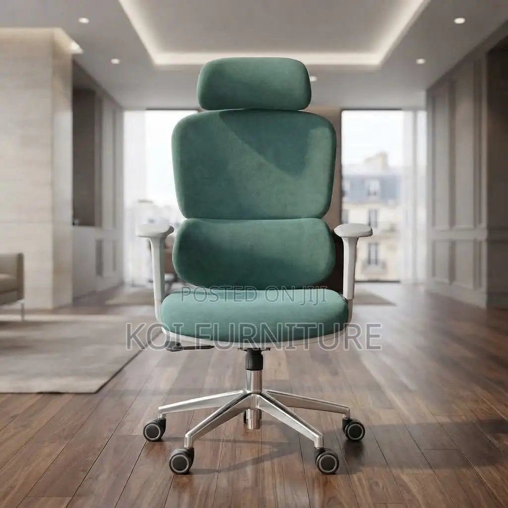 Office Chairs; Orthopedic Executive Blue Office Chair
