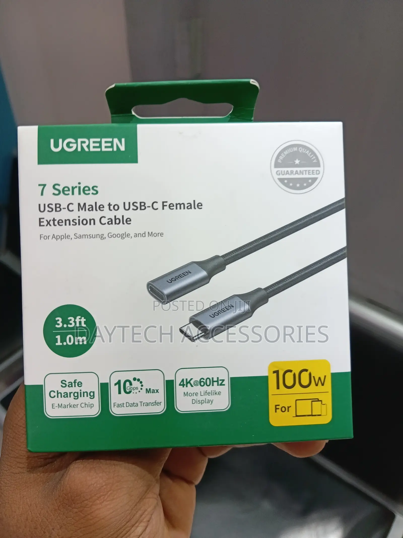 UGREEN USB C 3.1 Male to USB C Female Extension Cable- 0.45m(10Gbps