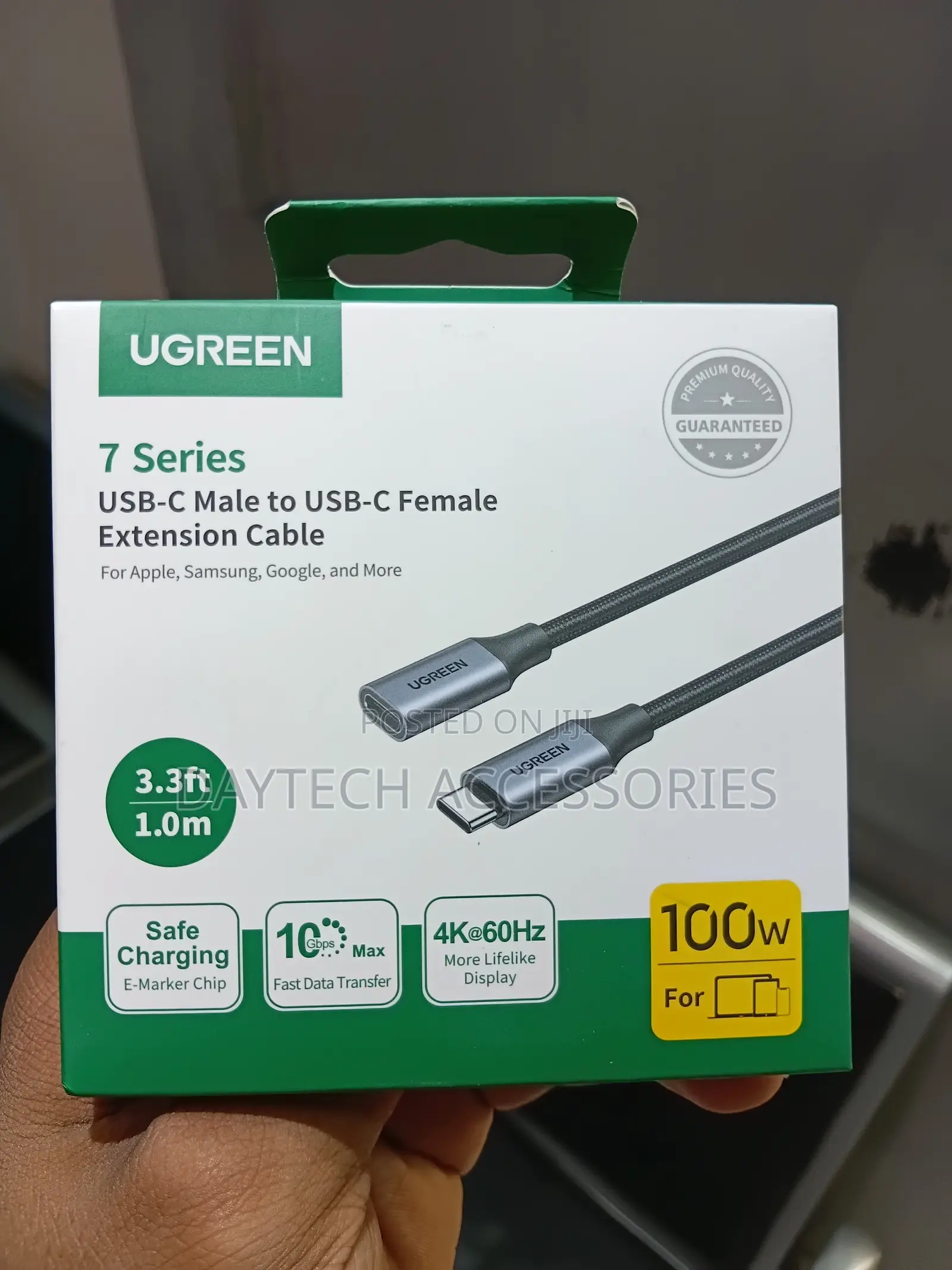 UGREEN USB C 3.1 Male to USB C Female Extension Cable- 0.45m(10Gbps