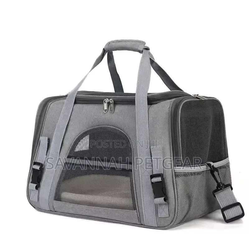 Small Pet Travel Bag, Foldable Oxford Pet Carrier for Car Airline Trip