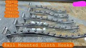 Chrome-Plated Waterfall Display Arms, 7, 8, 9, 10, and 12-Balls