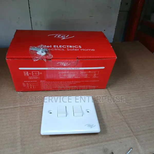 Quality 2 Way 2 Gang Lighting Switch – White