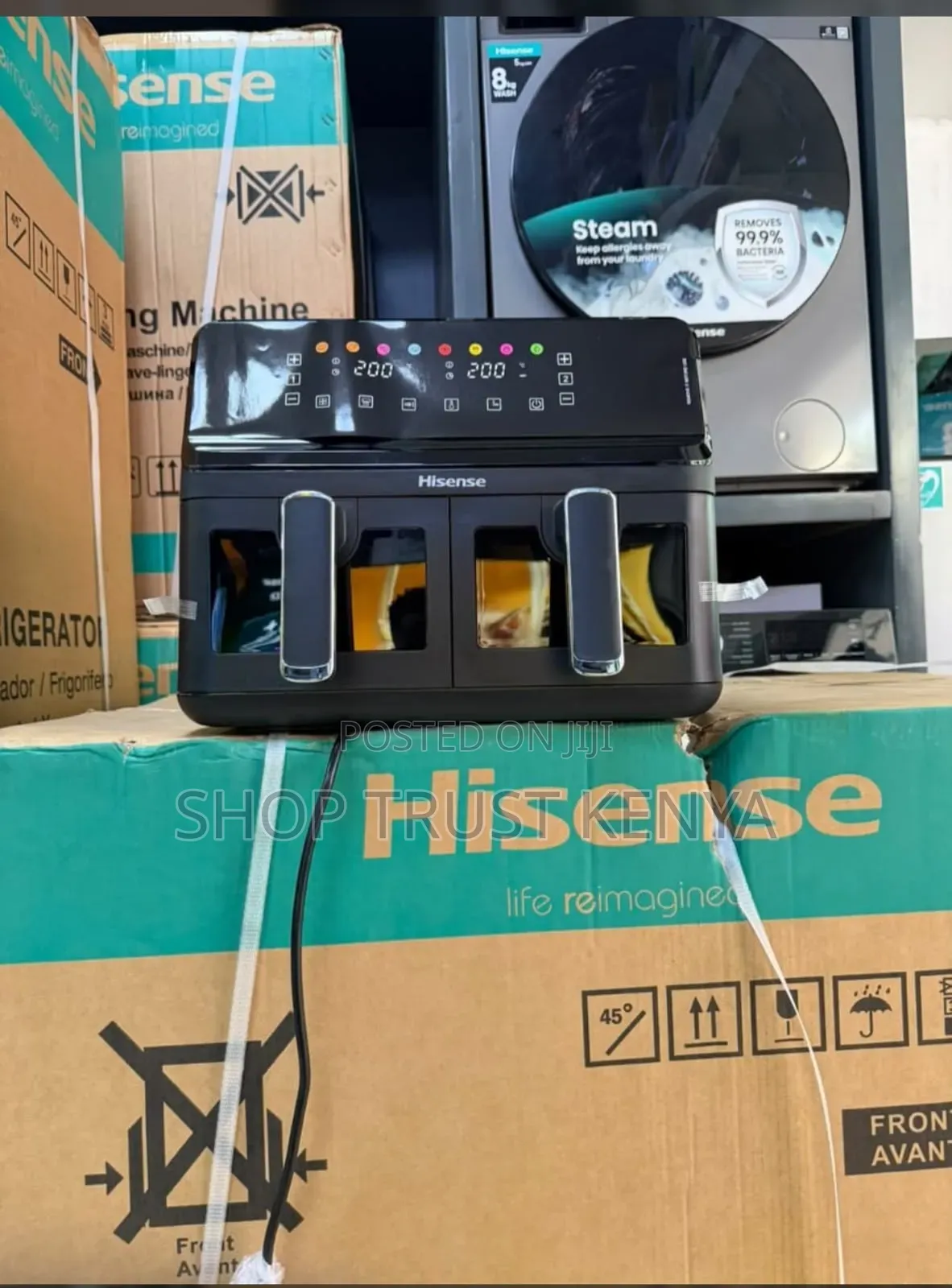 *Hisense Dual Air Fryer 4.0L + 4.0L 8L