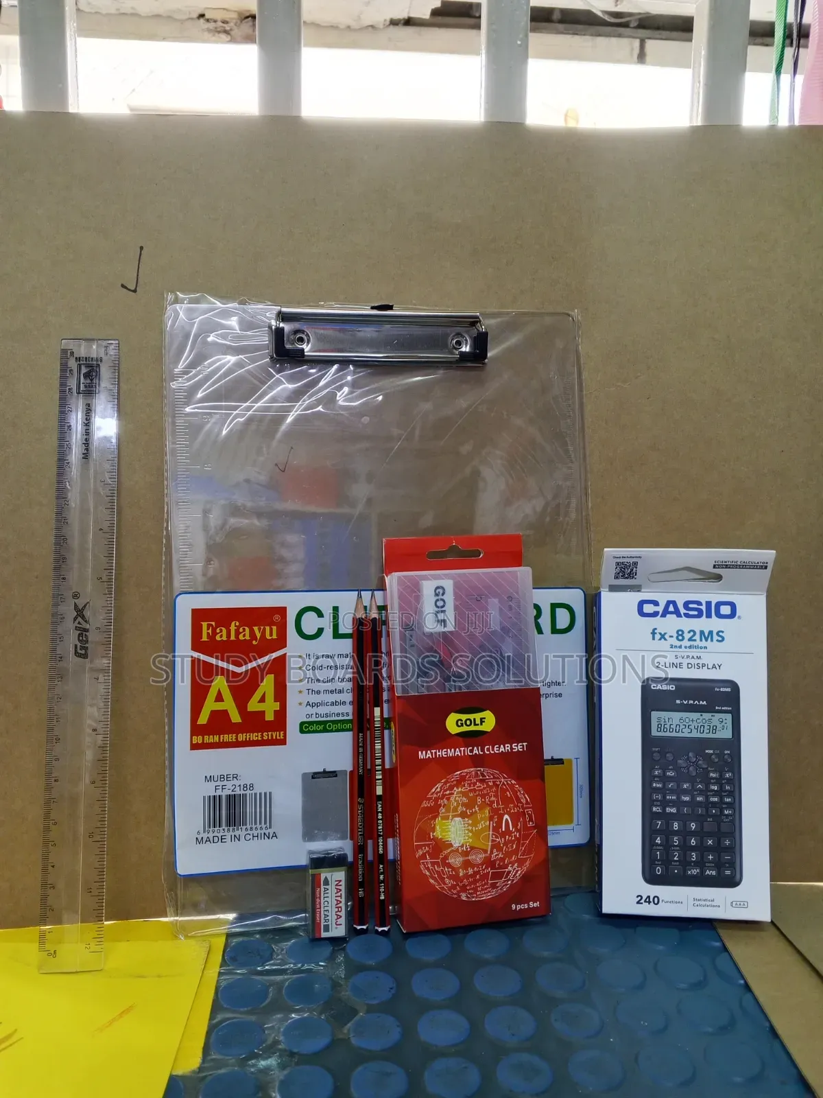 Examination Package—set, Clipboard,ruler, Pencils and Calculator