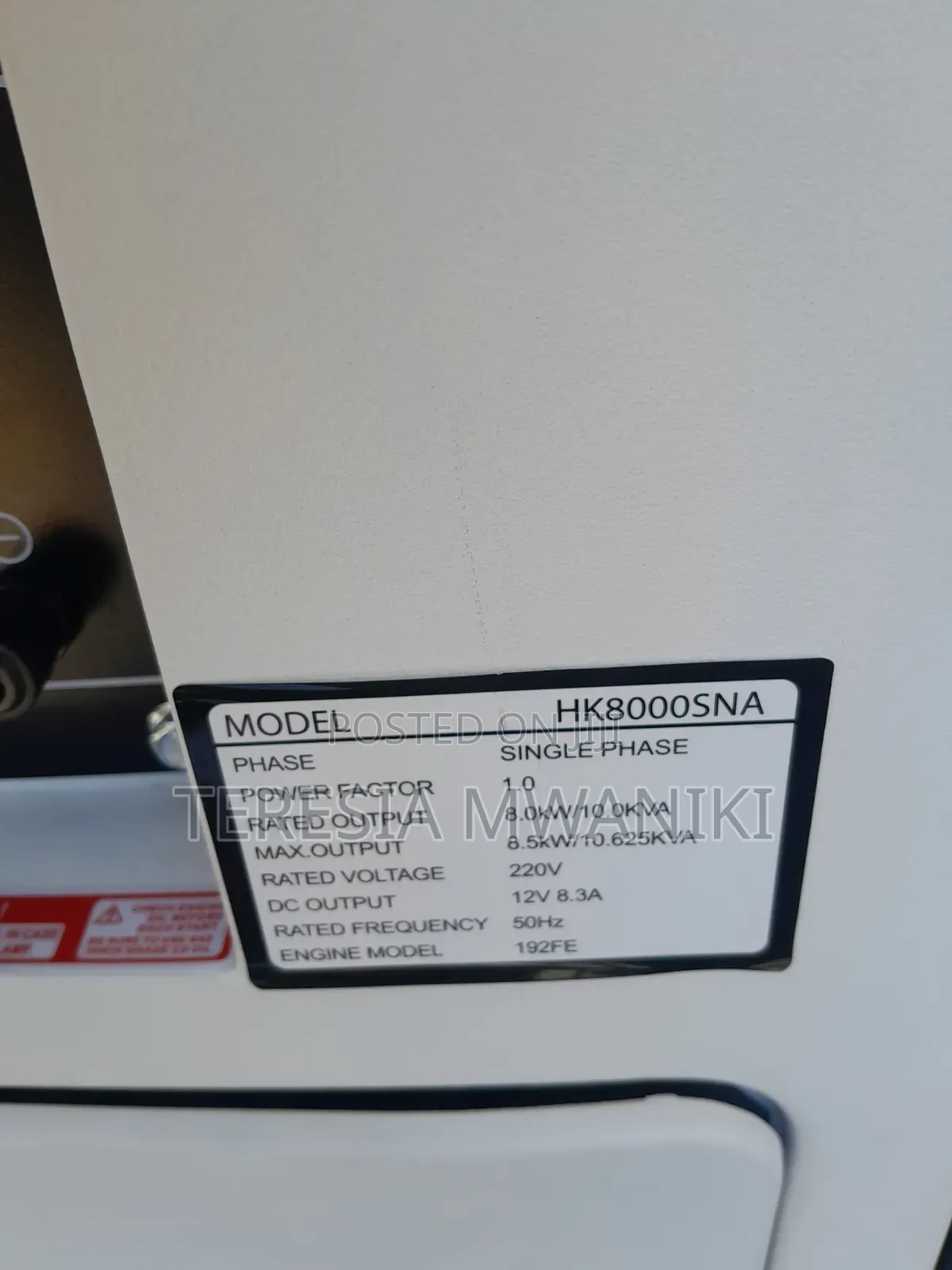 10kva Hisaki Generator