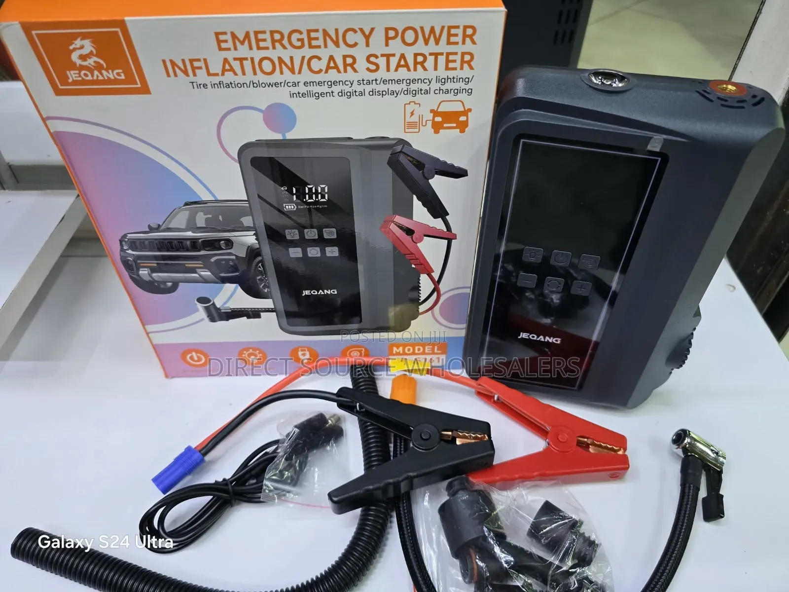 JEQANG Emergency Car Starter & Tyre Inflator Machine