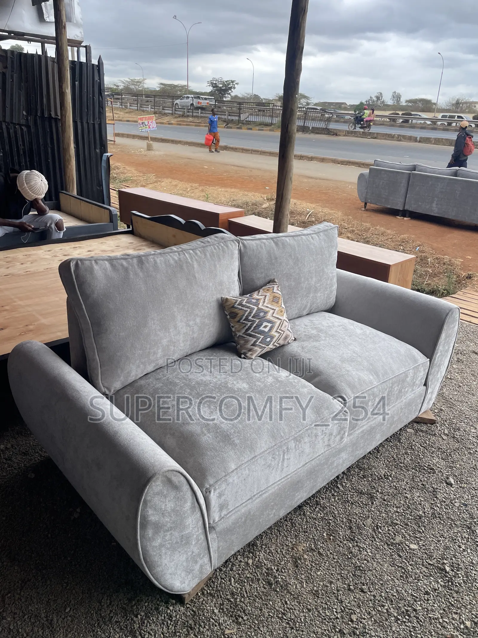A Bright Grey Fancy Butterfly Seat