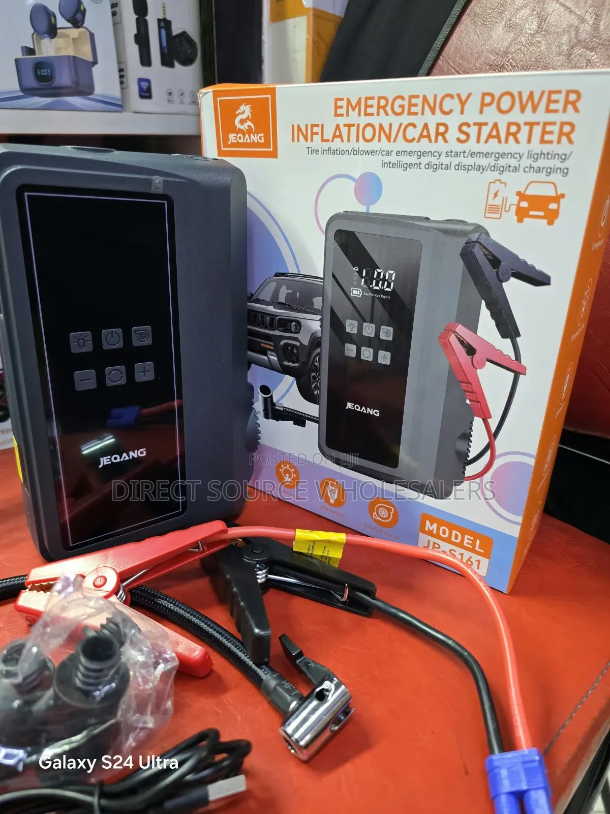 JEQANG Car Starter, Air Compressor & Emergency Power Kit