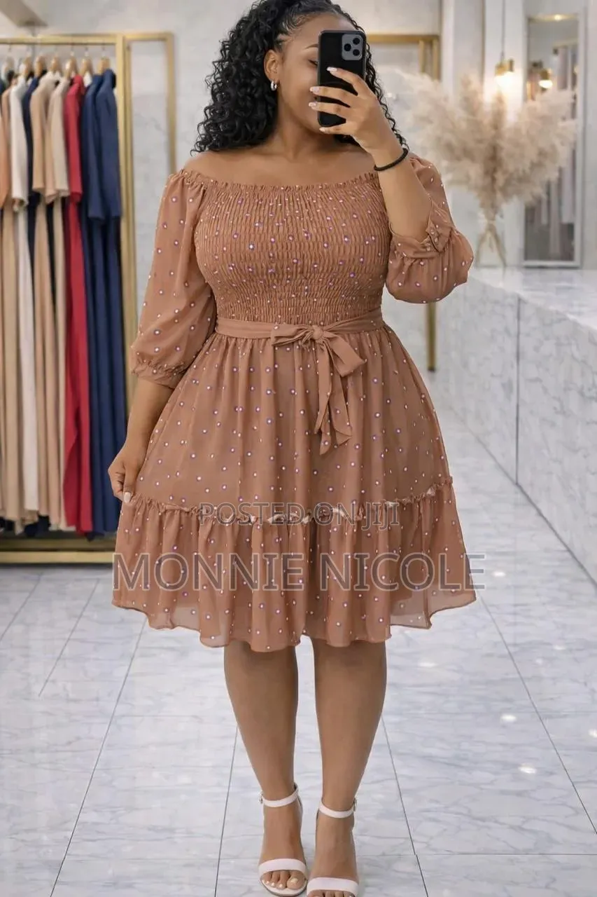 Offshoulder Stylish Sun Dress