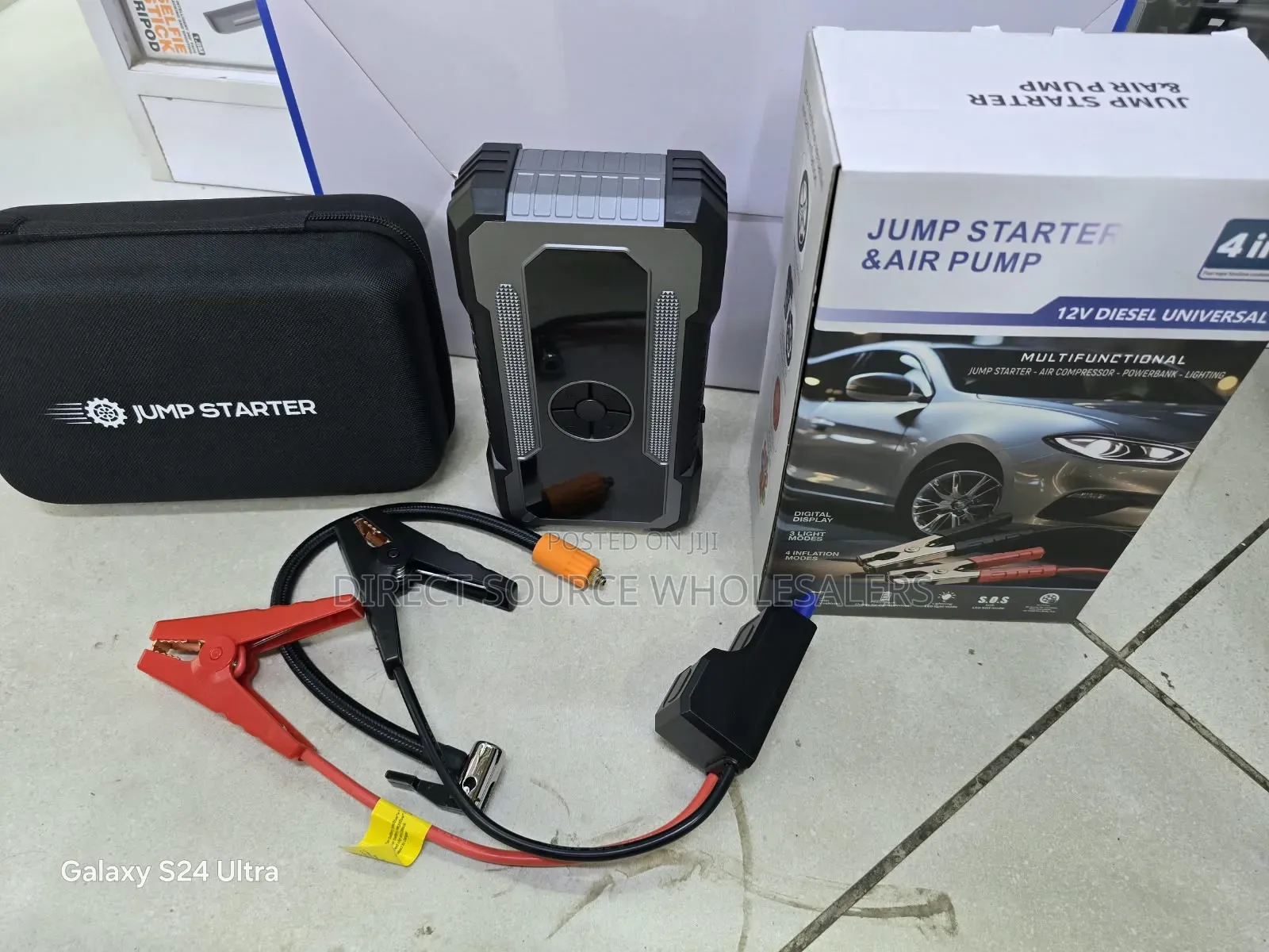 Roadside Emergency Car Jump Starter & Tyre Inflation Kit