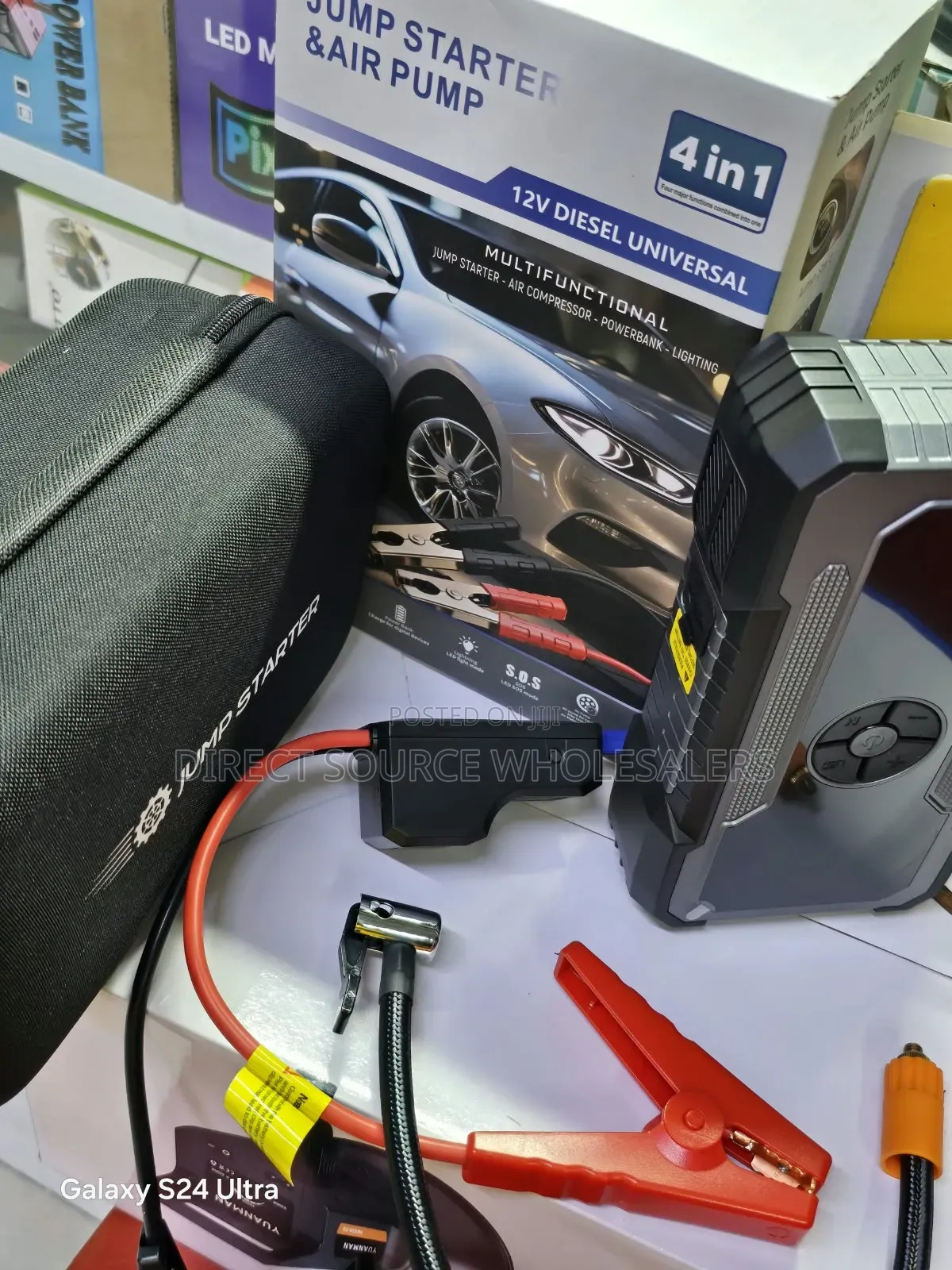 Roadside Emergency Car Jump Starter & Tyre Inflation Kit