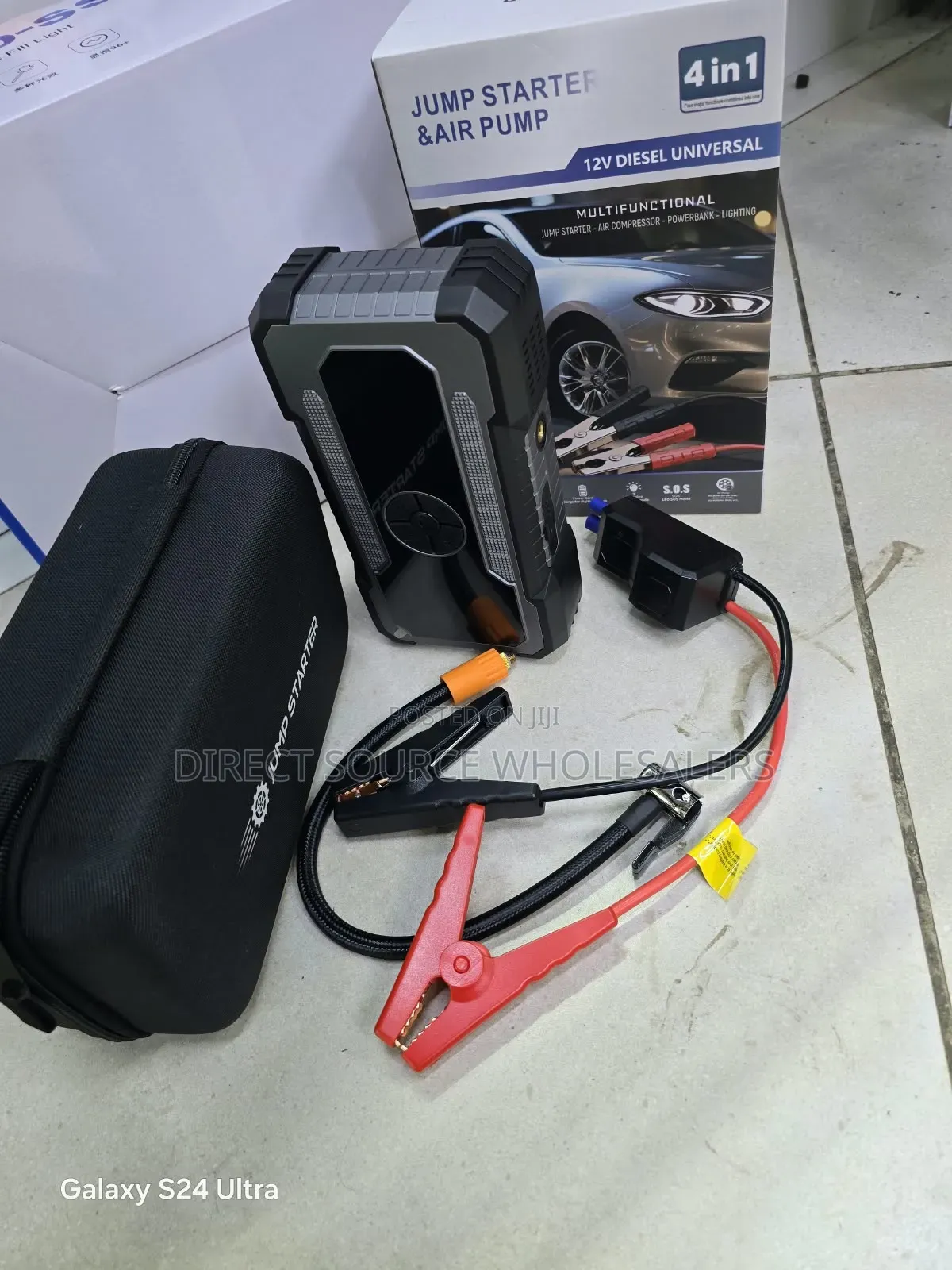 4-in-1 Portable Vehicle Emergency Starter & Air Pump