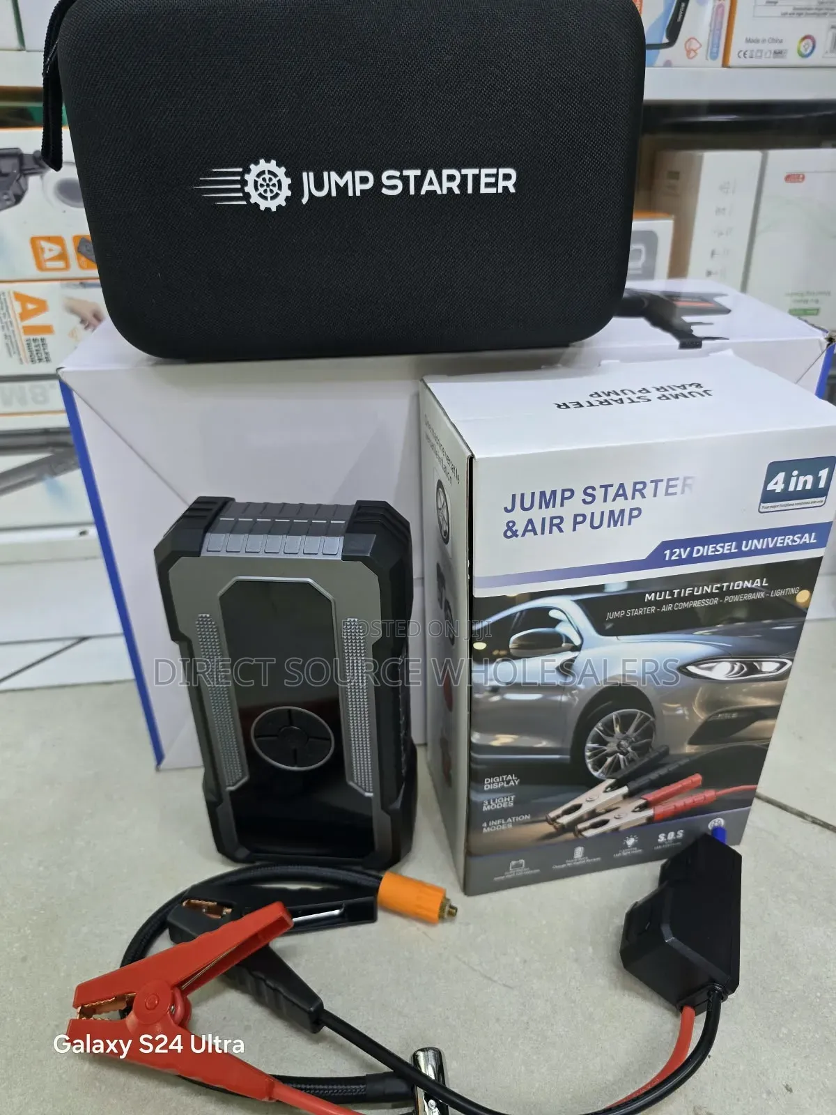 4-in-1 Portable Vehicle Emergency Starter & Air Pump