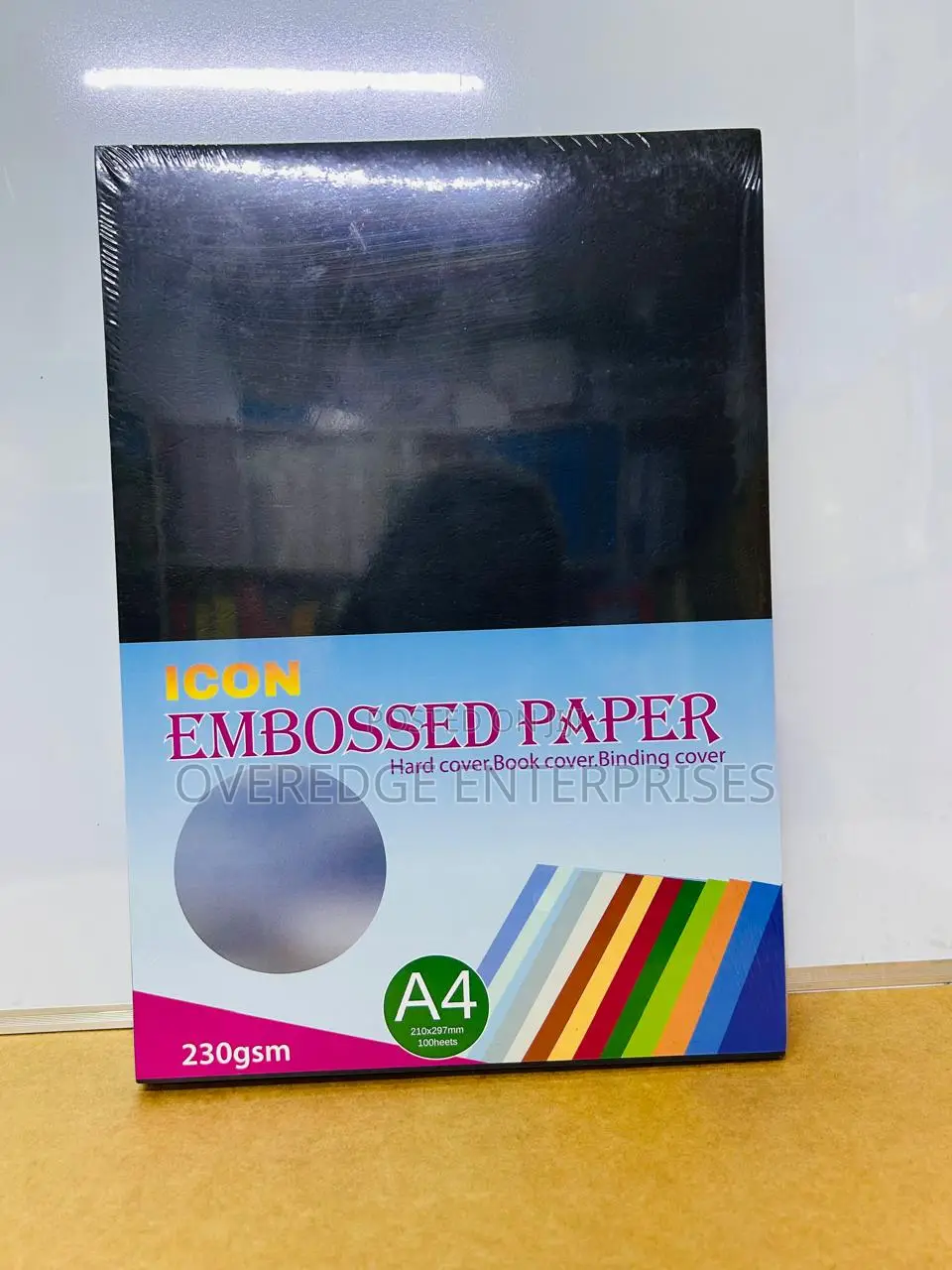 Black Embossed Certificate Paper A4 Size