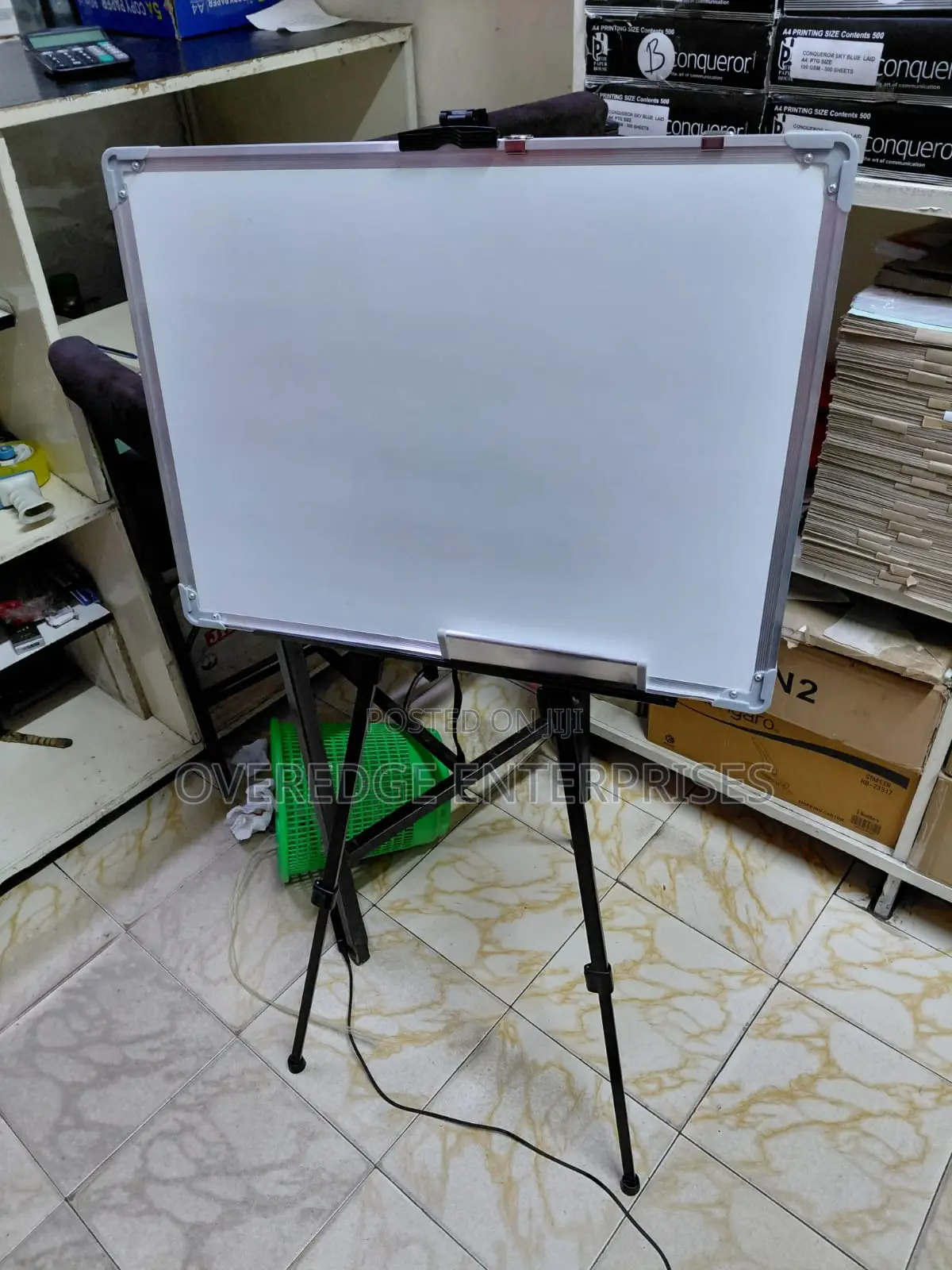 90cm by 60cm Magnetic Board With Foldable Tripod Stand