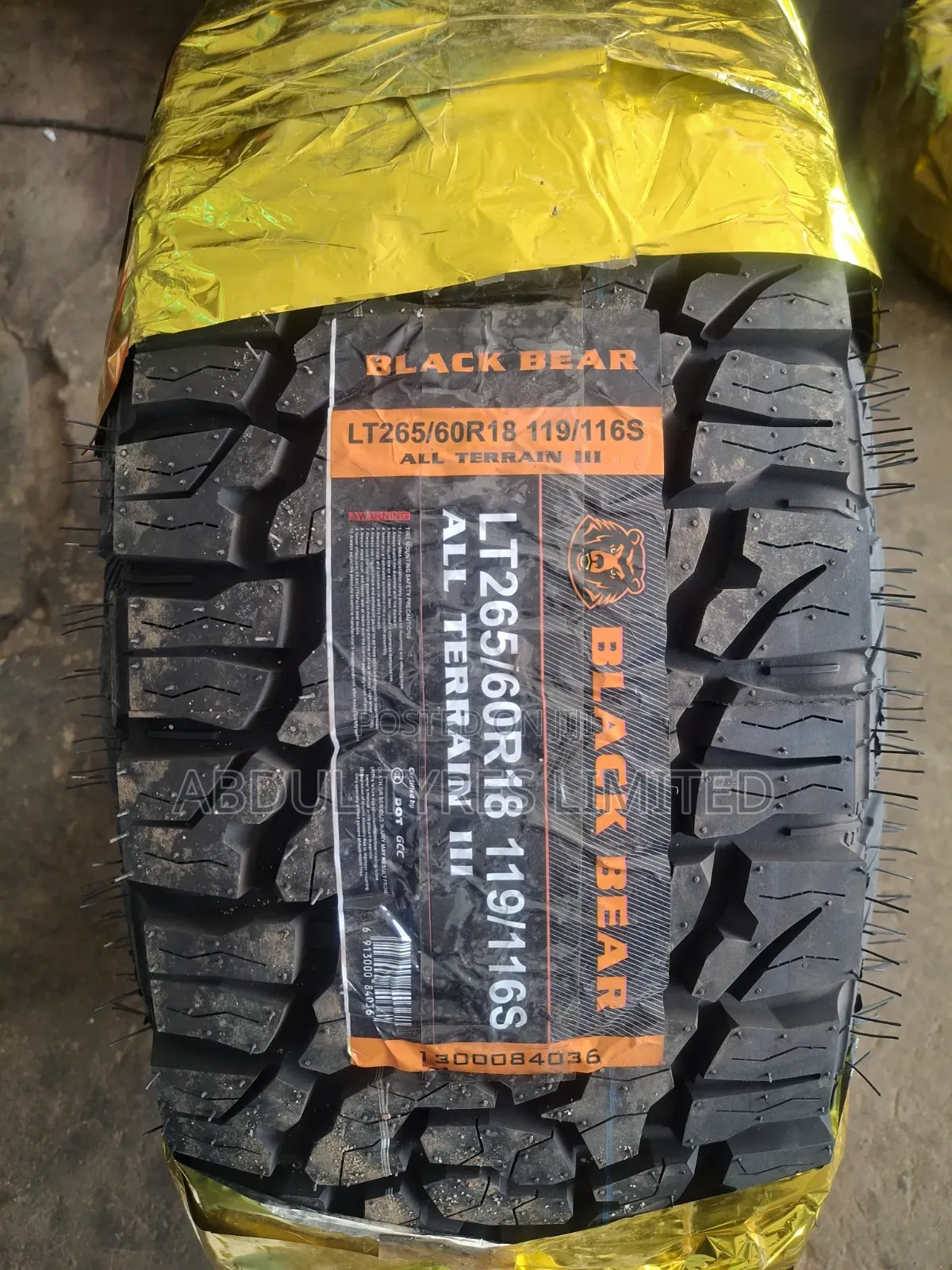 Lt265/60r18 Black Bear All-Terrain Tire