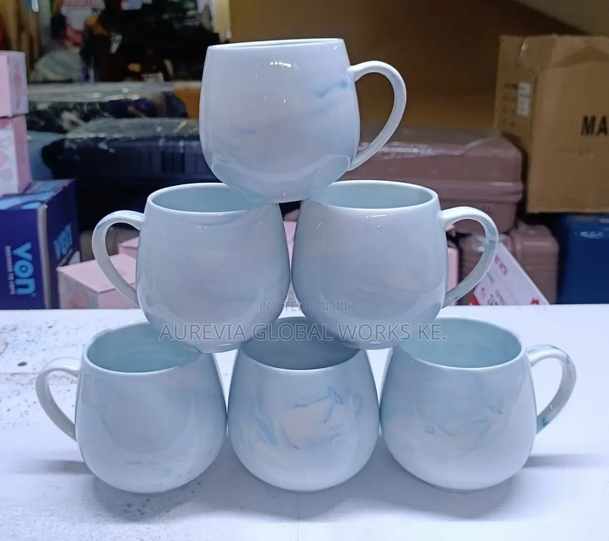 Pot Like Beautiful Ceramic Mug 6 PCS