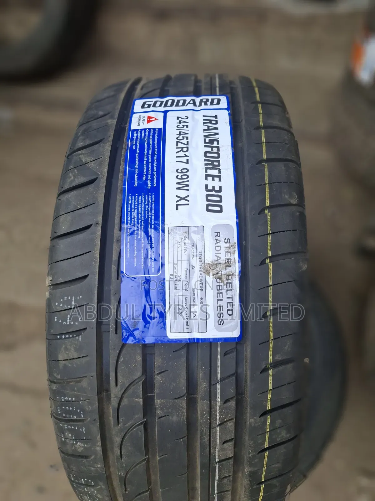 245/45zr17 Goddard Transforce Tire