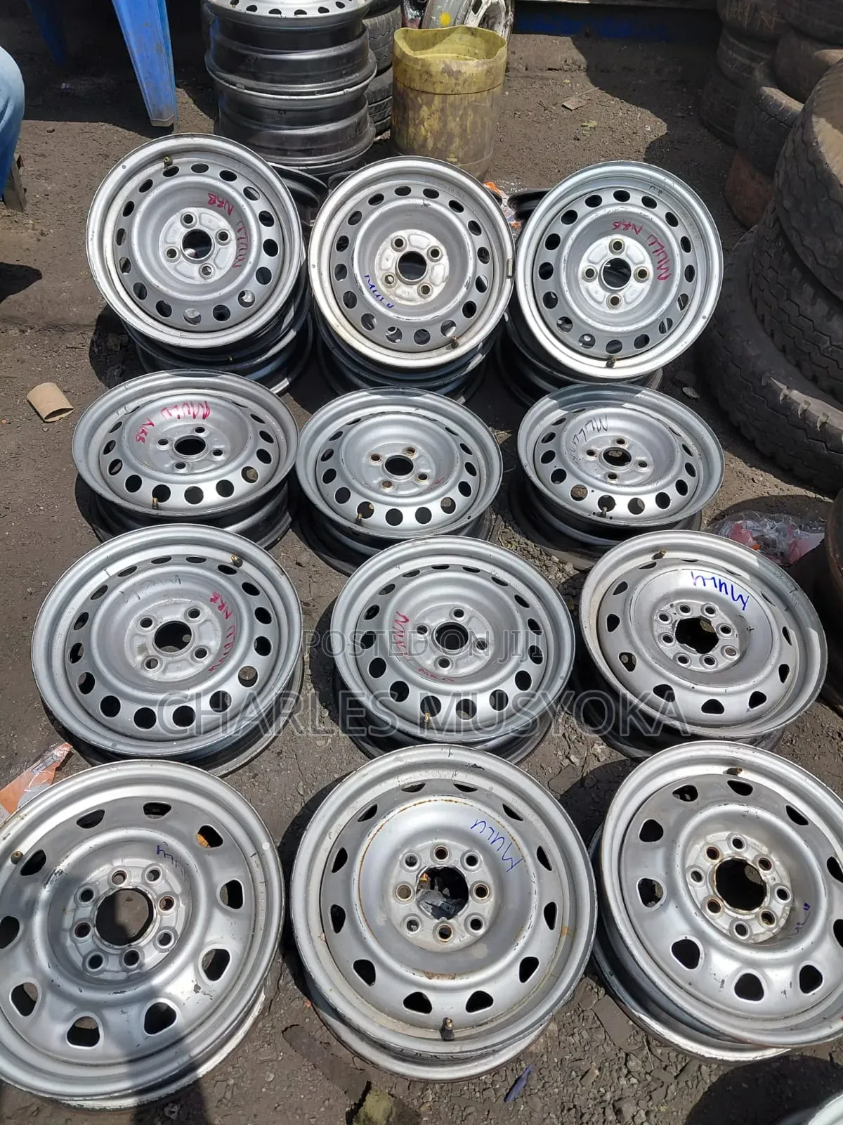 Steel Original Rims Slightly Used as Good as New Size 14,for Proboxetc