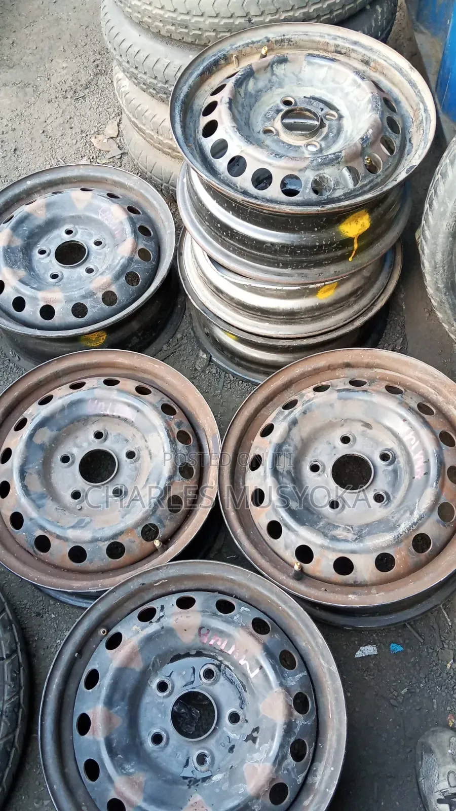 Steel Original Rims Slightly Used as Good as New Size 14,for Proboxetc