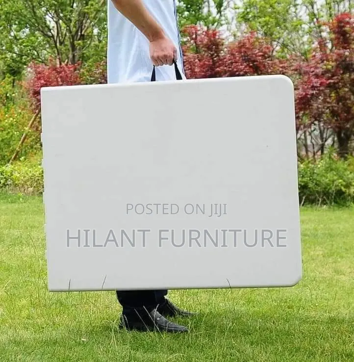 Heavy-Duty White Foldable Table