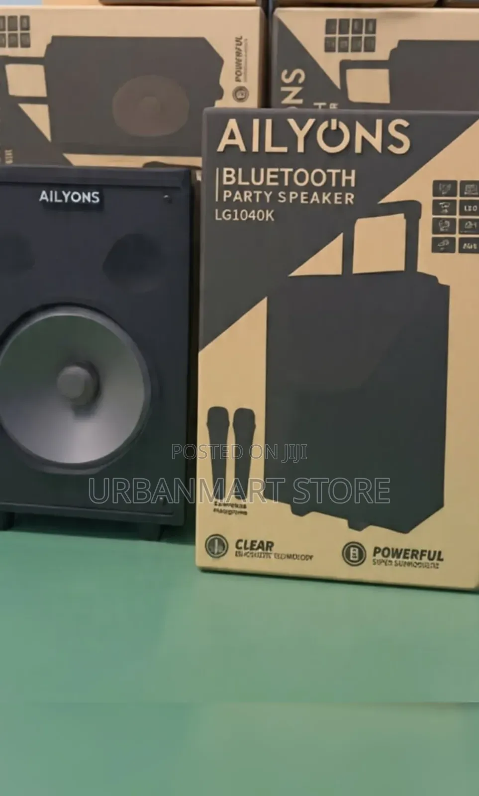 Brand New Ailyons 15 Inch Trolley Speaker With 2 Mics