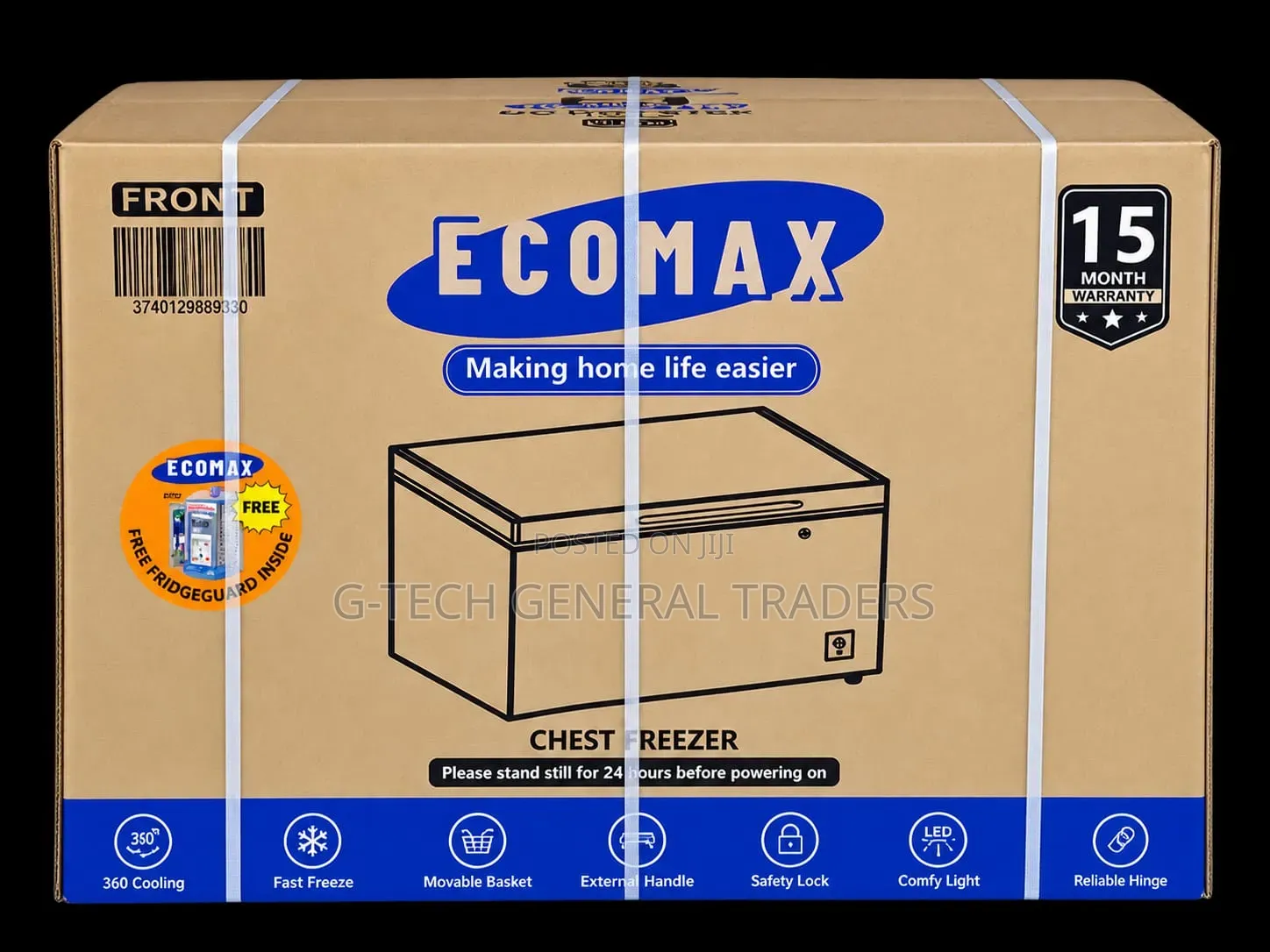 Ecomax 330l Energy Saver Chest Freezer(1 Year Warranty)