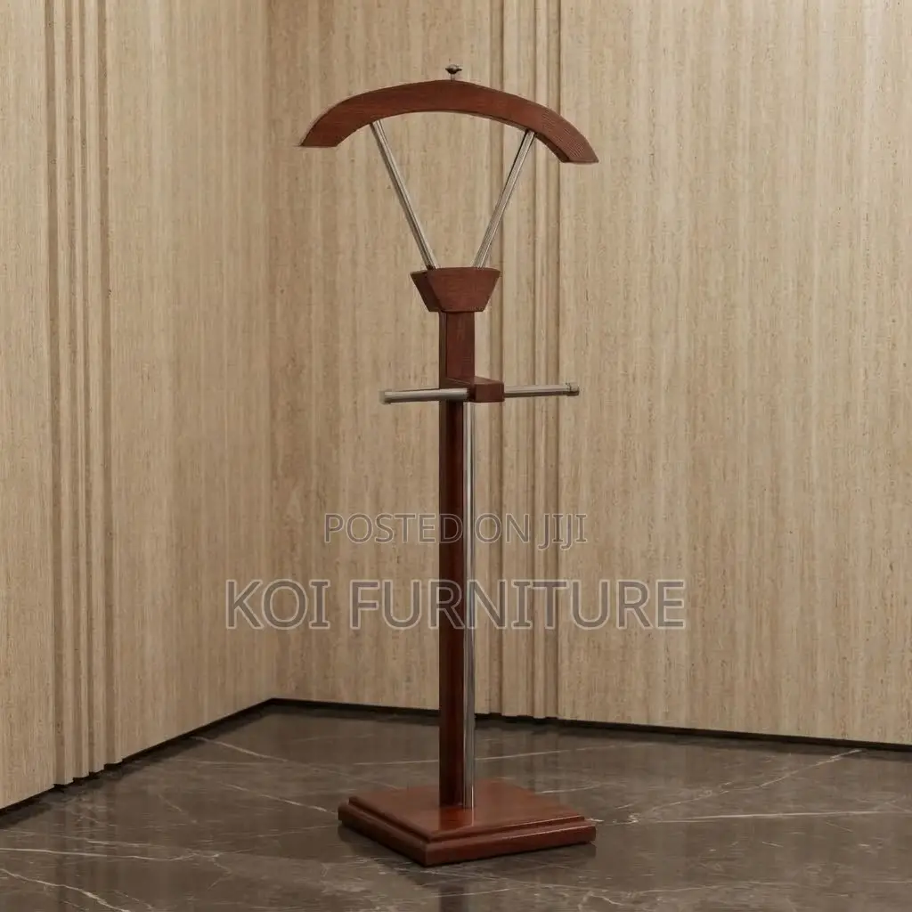 Dressers; Mahogany Desk Side Corner Apex Coat Hanger