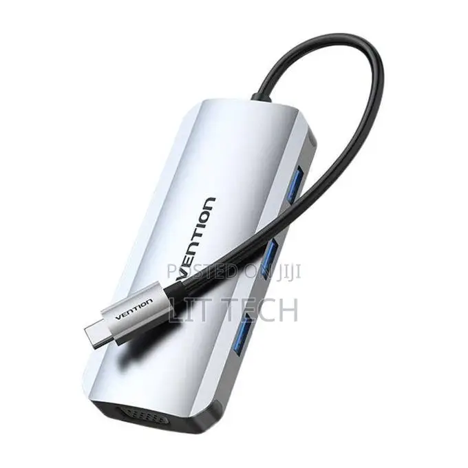 Vention TQAHB 4-in-1 USB-C HDMI/VGA/USB 3.0/Pd Docking Station