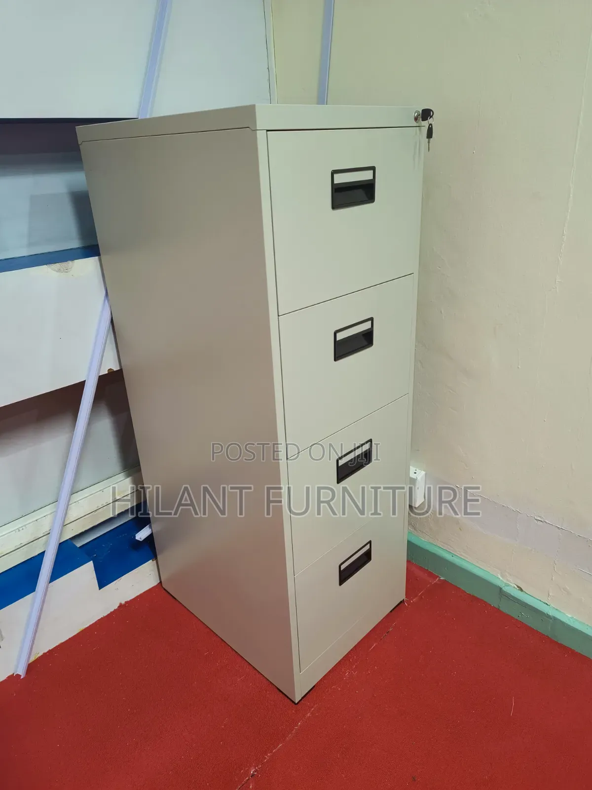 Steel Four-Drawer File Cabinet
