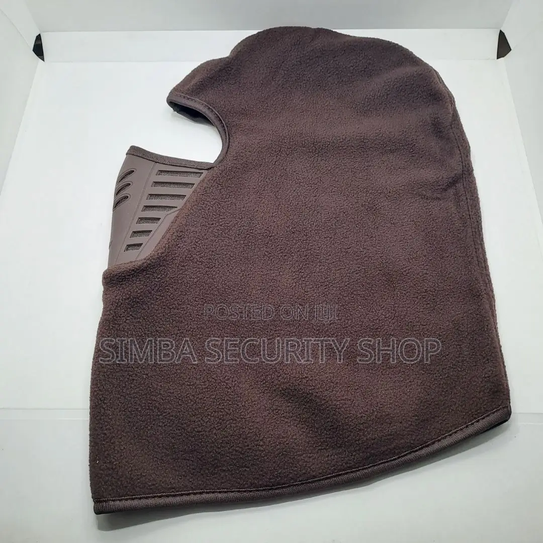 Full Face Mask Balaclava for Motorcycle Rider With Air Filter BROWN