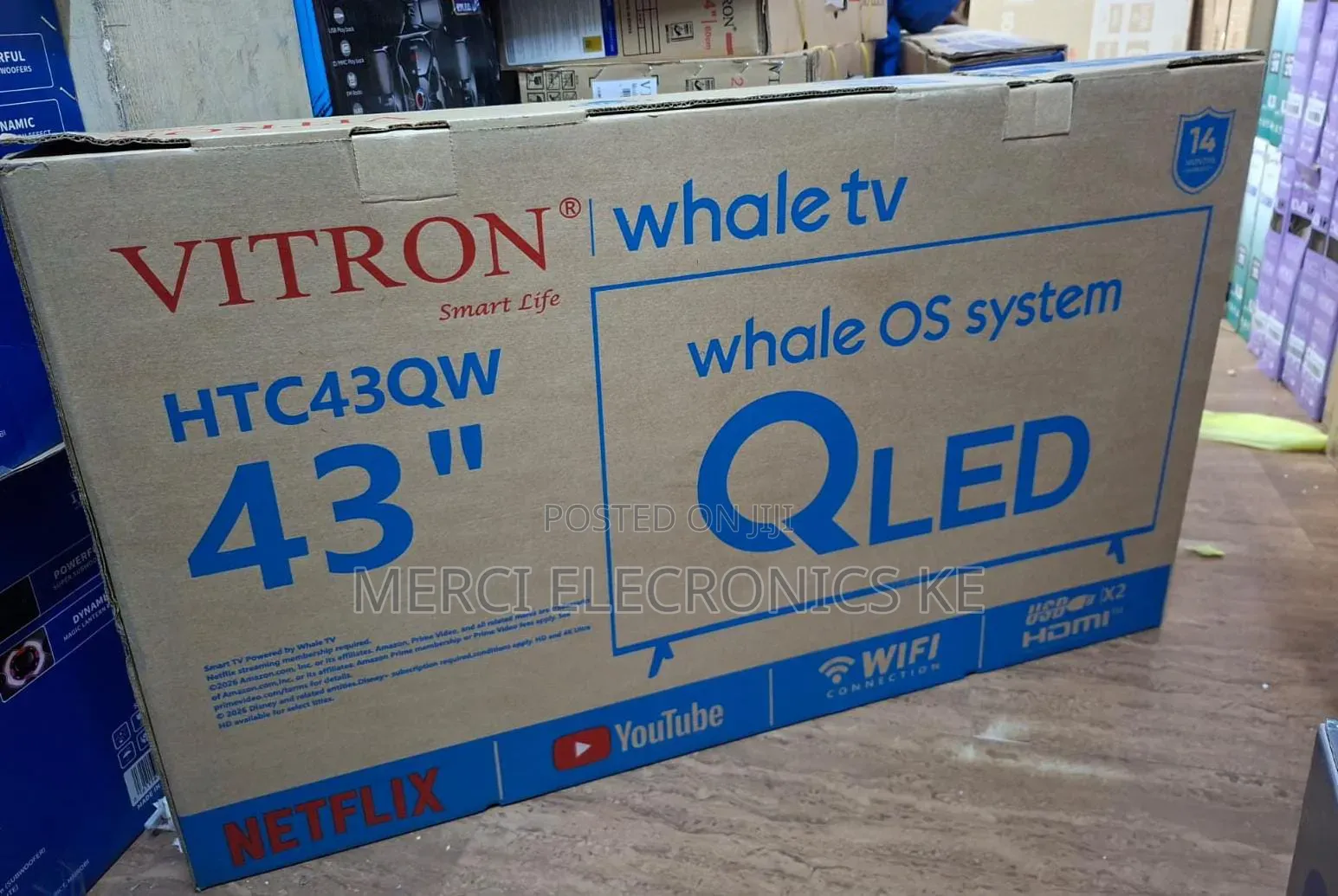 Vitron 43 Inch QLED Whale 2K TV HTC43W