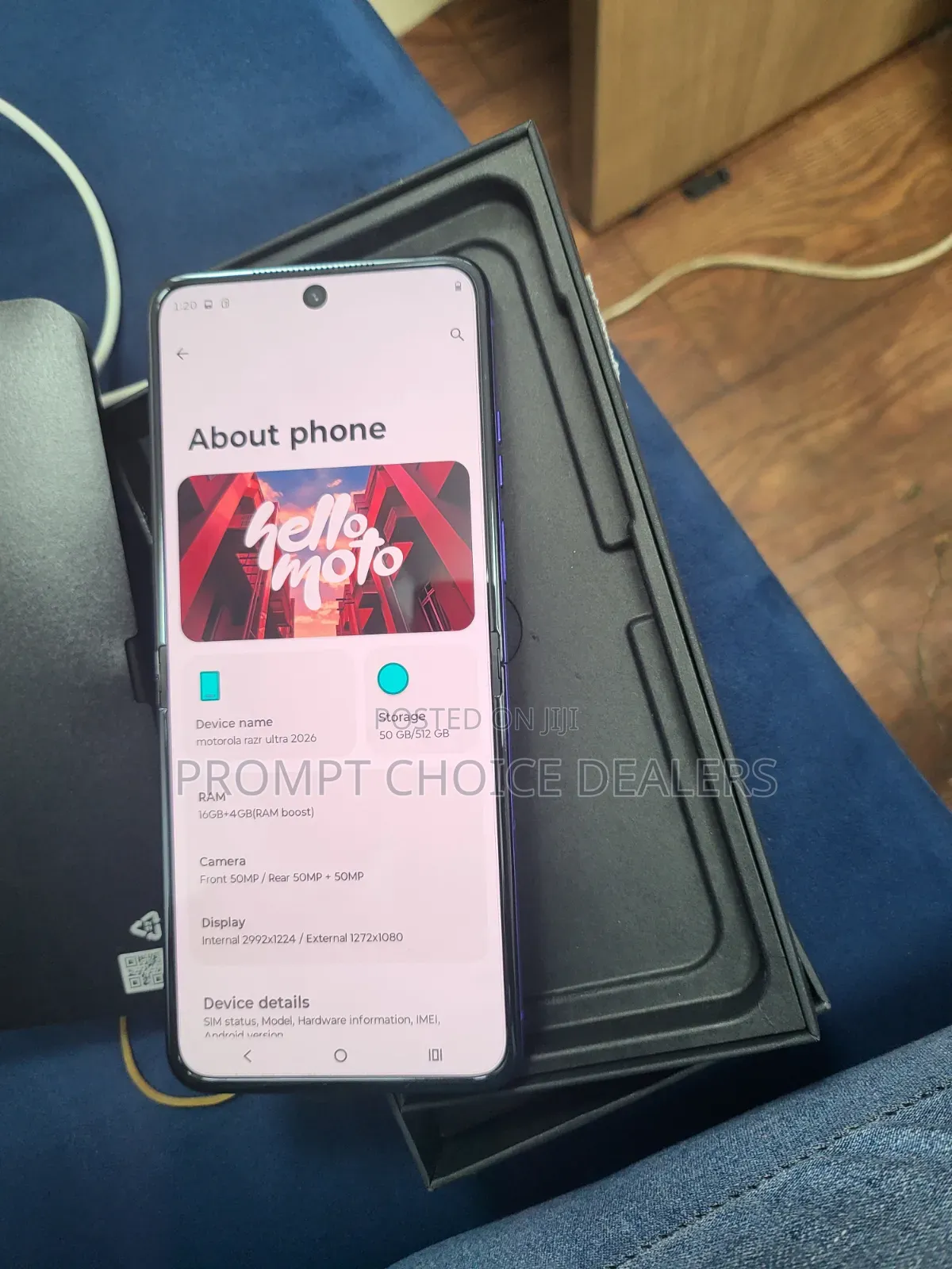 New Motorola Razr Ultra 2026 512 GB Blue