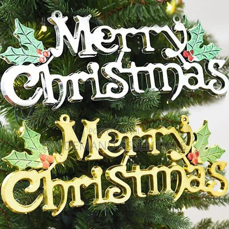 *Merry Christmas Letter Hanging Sign Christmas Tree Hanging Pendant