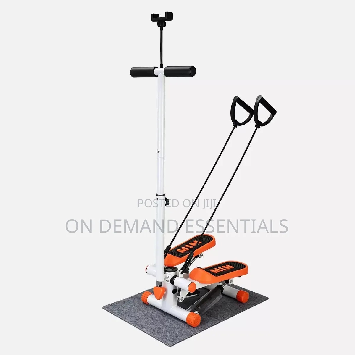 2-in-1 Silent Hydraulic Stair Stepper/Cardio Training Fitness Stepper