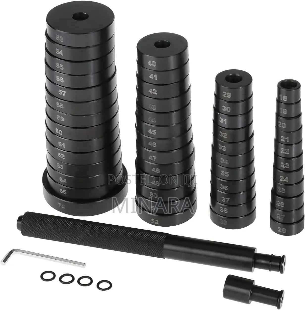 52 Pcs, Bearing Race and Seal Driver, Installer, Press Tool Kit