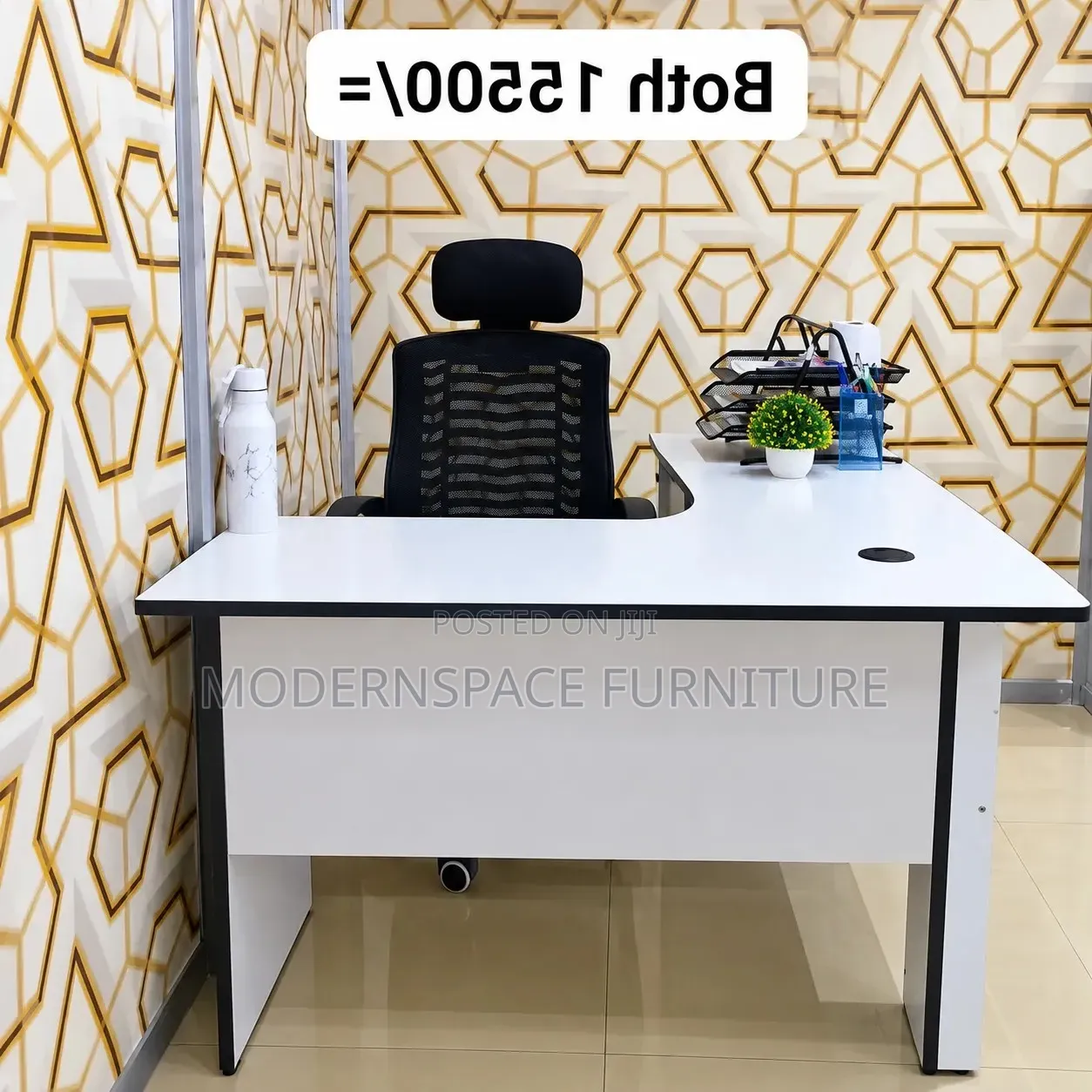 Office Desk & Ergonomic Chair
