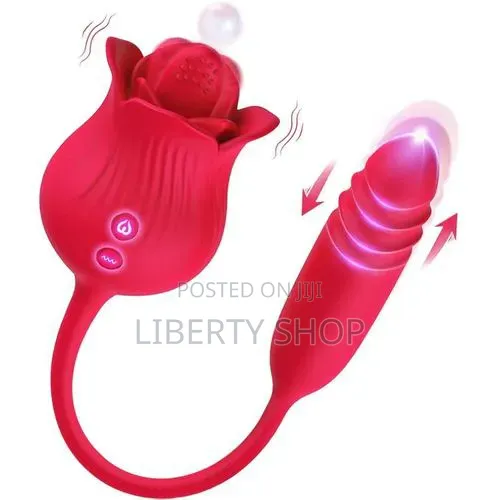 2-in-1 Rose Toy Vibrator With Suction Function – Adult Wellness Massag