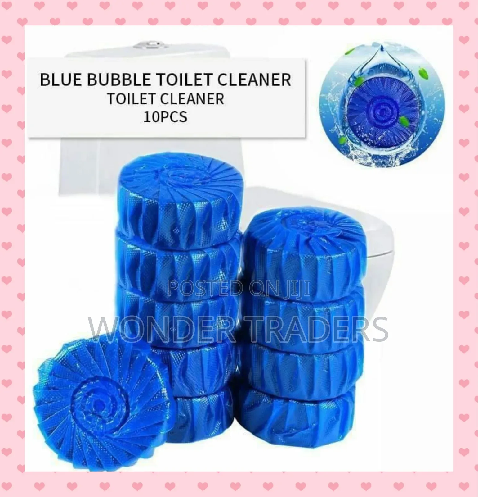 Blue Bubble Toilet Cleaner 
*1 Set 10pcsFor Sparkling Clean Toilet