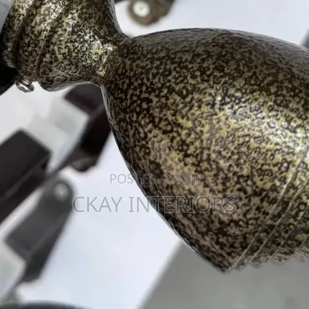 Antic Gold and Bronze Powder Coated Rod Flowers